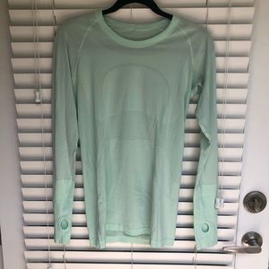 Sea foam Lululemon Swiftly Longsleeve